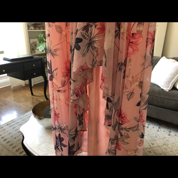 Floral Ruffle High/Low Maxi Dress - Picture 4 of 7